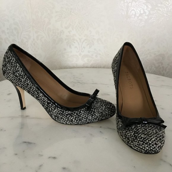 Talbots "Aubrey" Tweed Heel Bow Pump • 6.5M • MINT - Picture 3 of 8